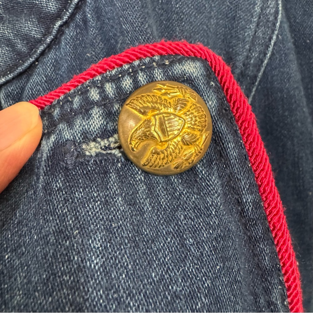 Vintage Ralph Lauren Equestrian Jacket Gold Crest Buttons P/L - Picture 5 of 8